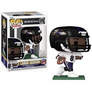 Lamar Jackson (Baltimore Ravens) (Away Jersey) Funko Pop! NFL Series 9